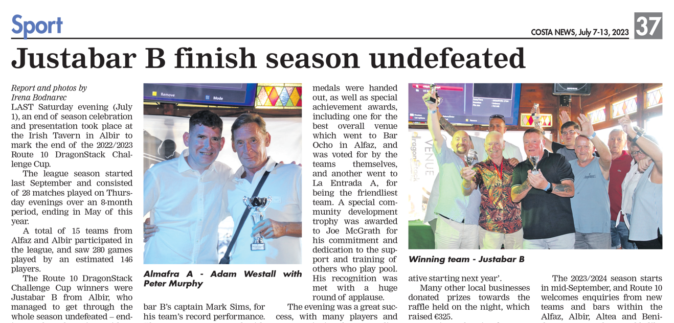 Route 10 in The Costa News